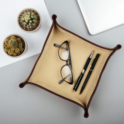 Leder Schreibtischorganizer