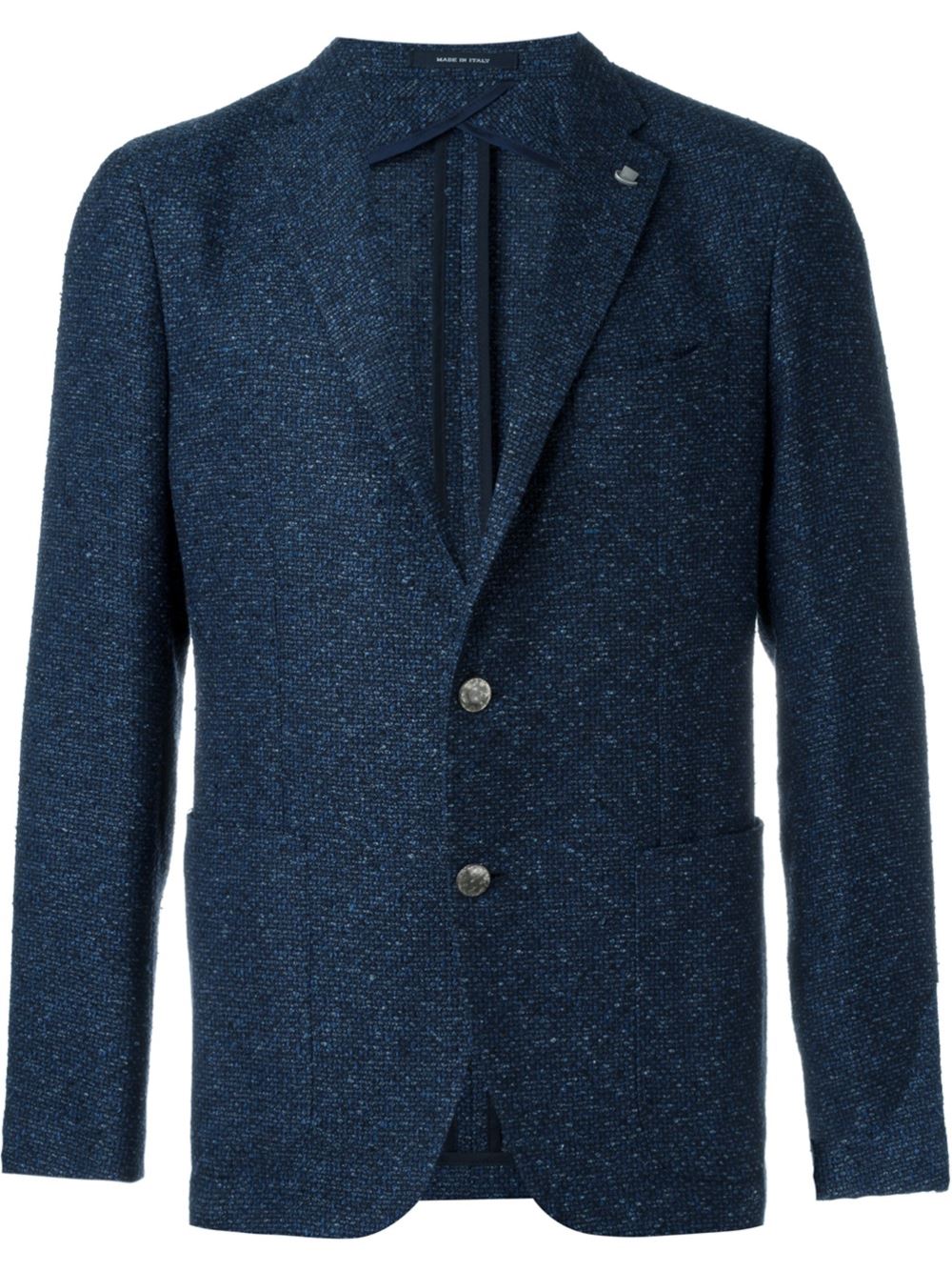 Dunkelblaues Tweed Jackett