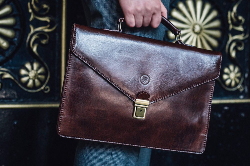 Premium Leder Aktentasche
