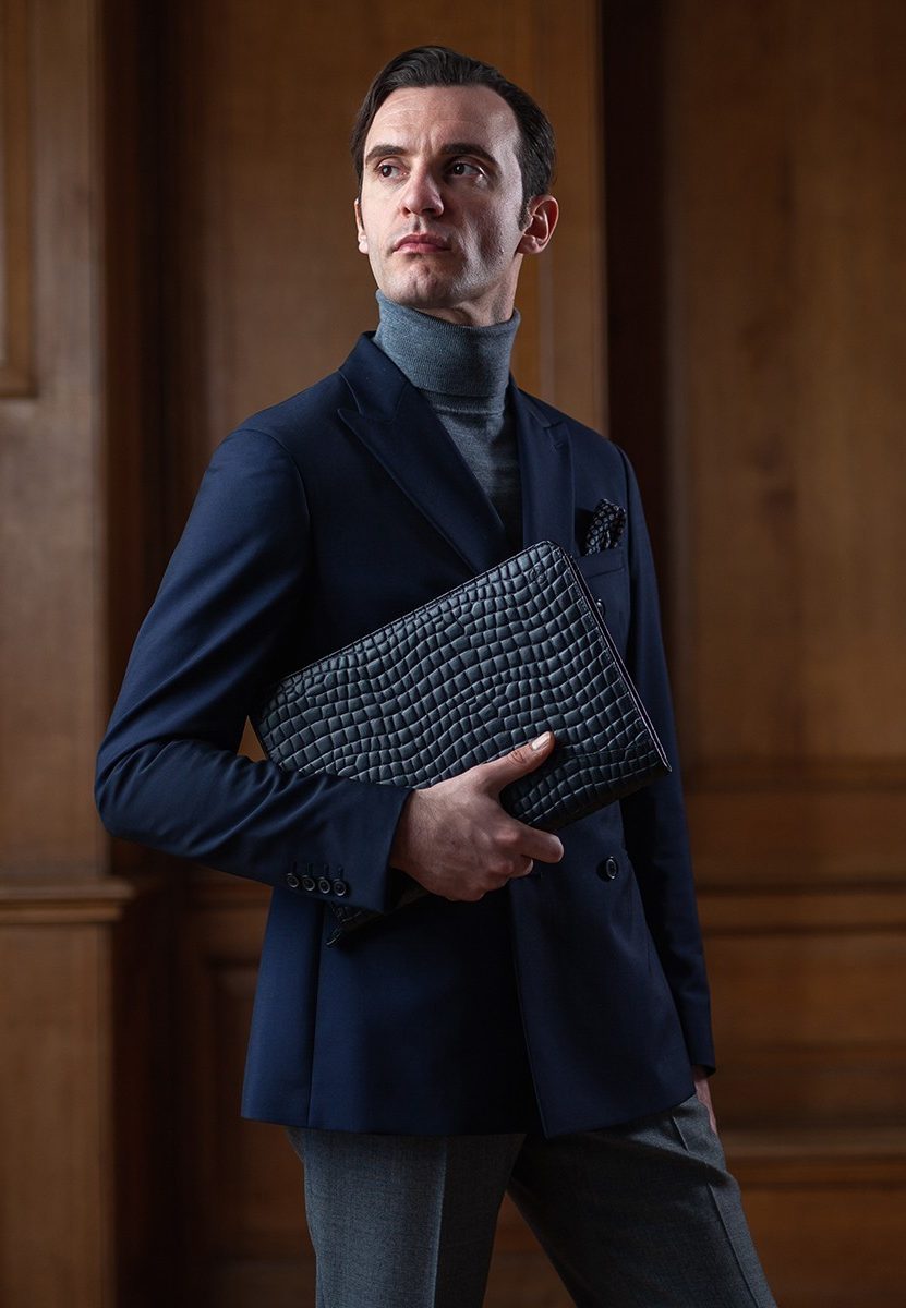 Mock Croc Dokumentenmappe