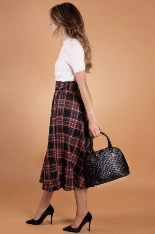 Mock Croc Handtasche