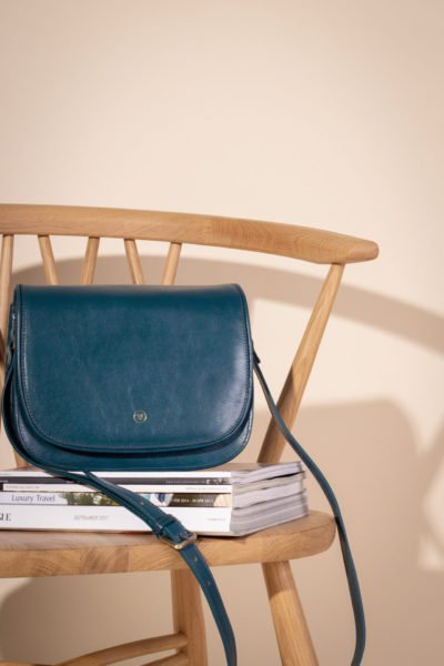 MedollaM in Petrol - womens luxury leather handbag