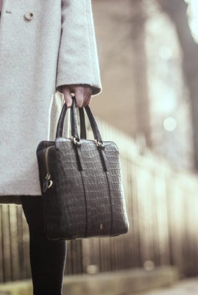 Sorrento Croco Laptop Businesstasche