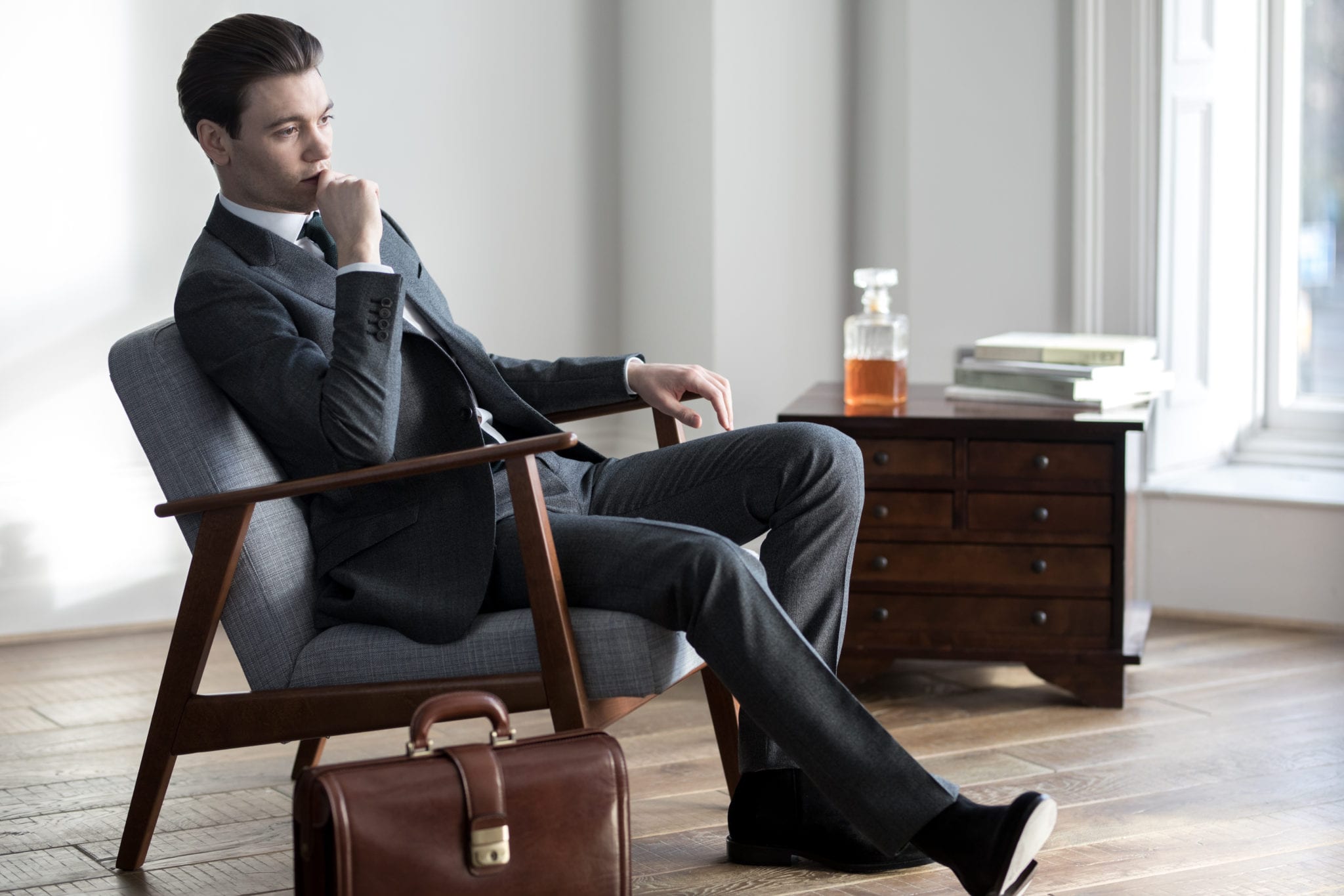 Gentleman Luxus Leder Aktentasche