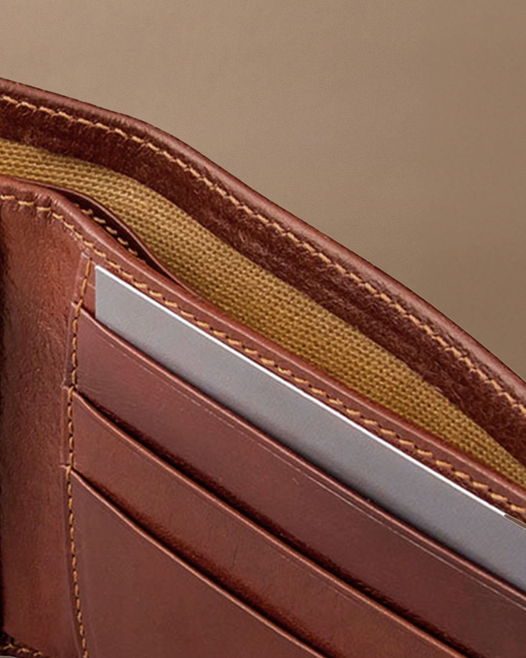 Innenfutter der Asti Geldbörse – 100 % Baumwolle, italienische Herstellung