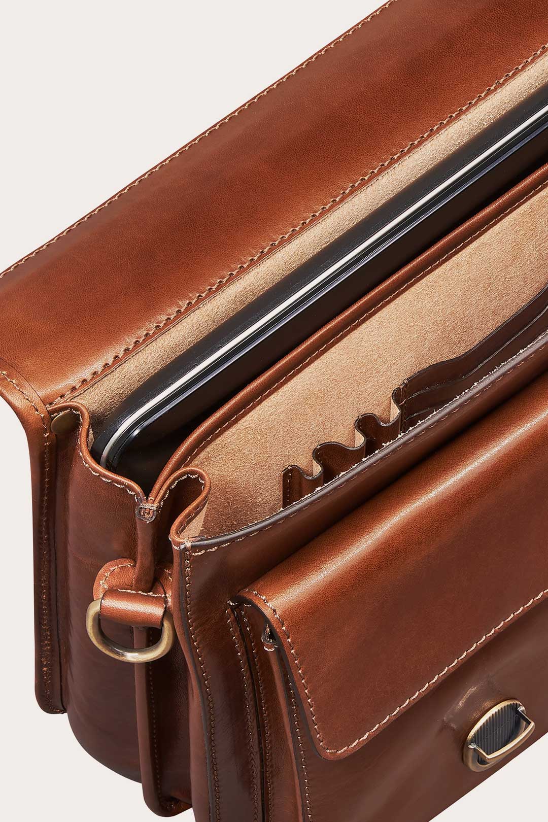 Hochwertiger Metall-Reißverschluss der Loreto LA Tasche – stabile Verarbeitung