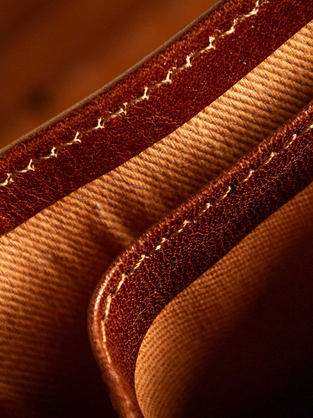 Innenfutter der Vittore Geldbörse aus 100 % italienischer Baumwolle