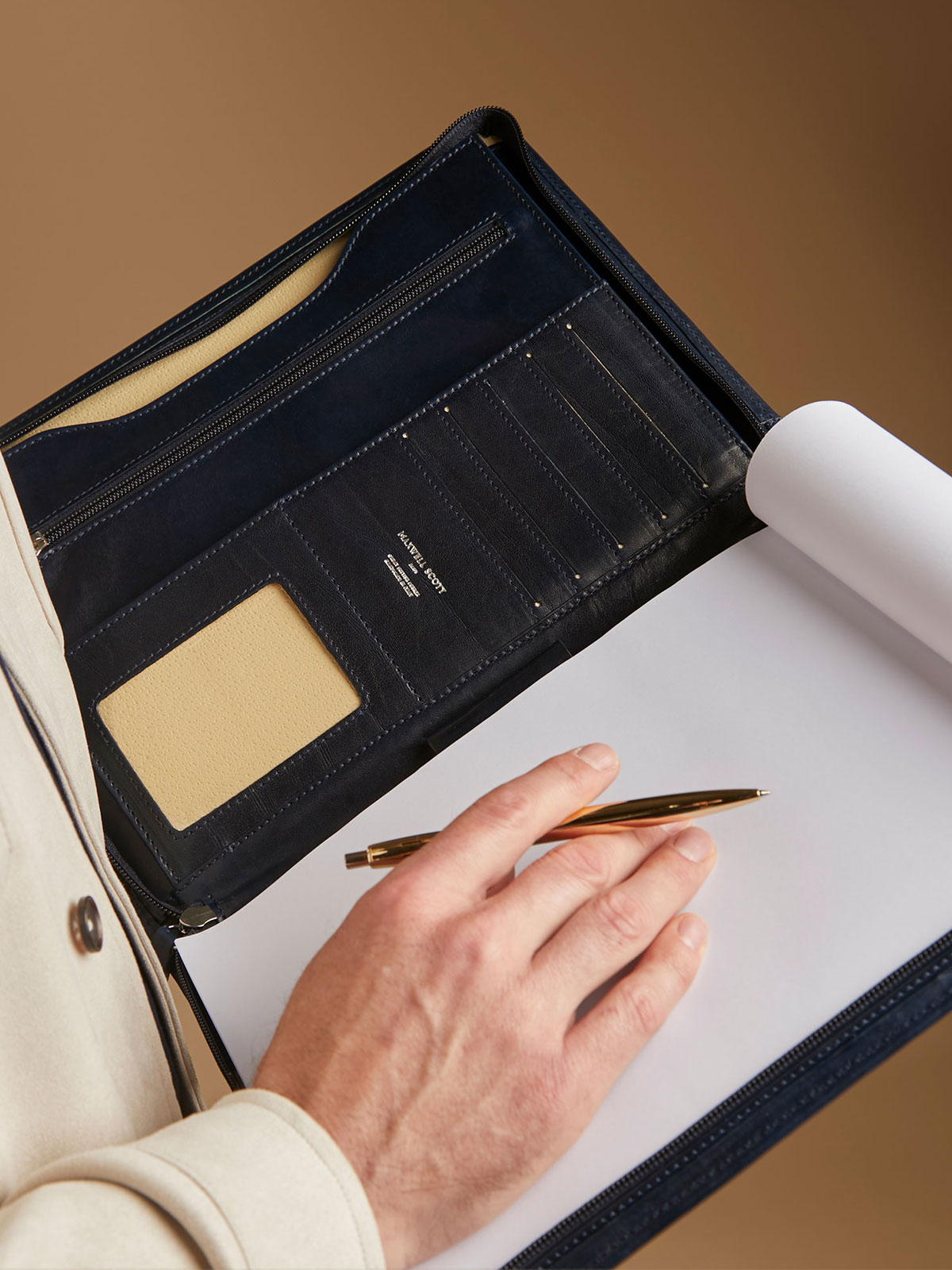 luxus leder dokumentenmappe a4