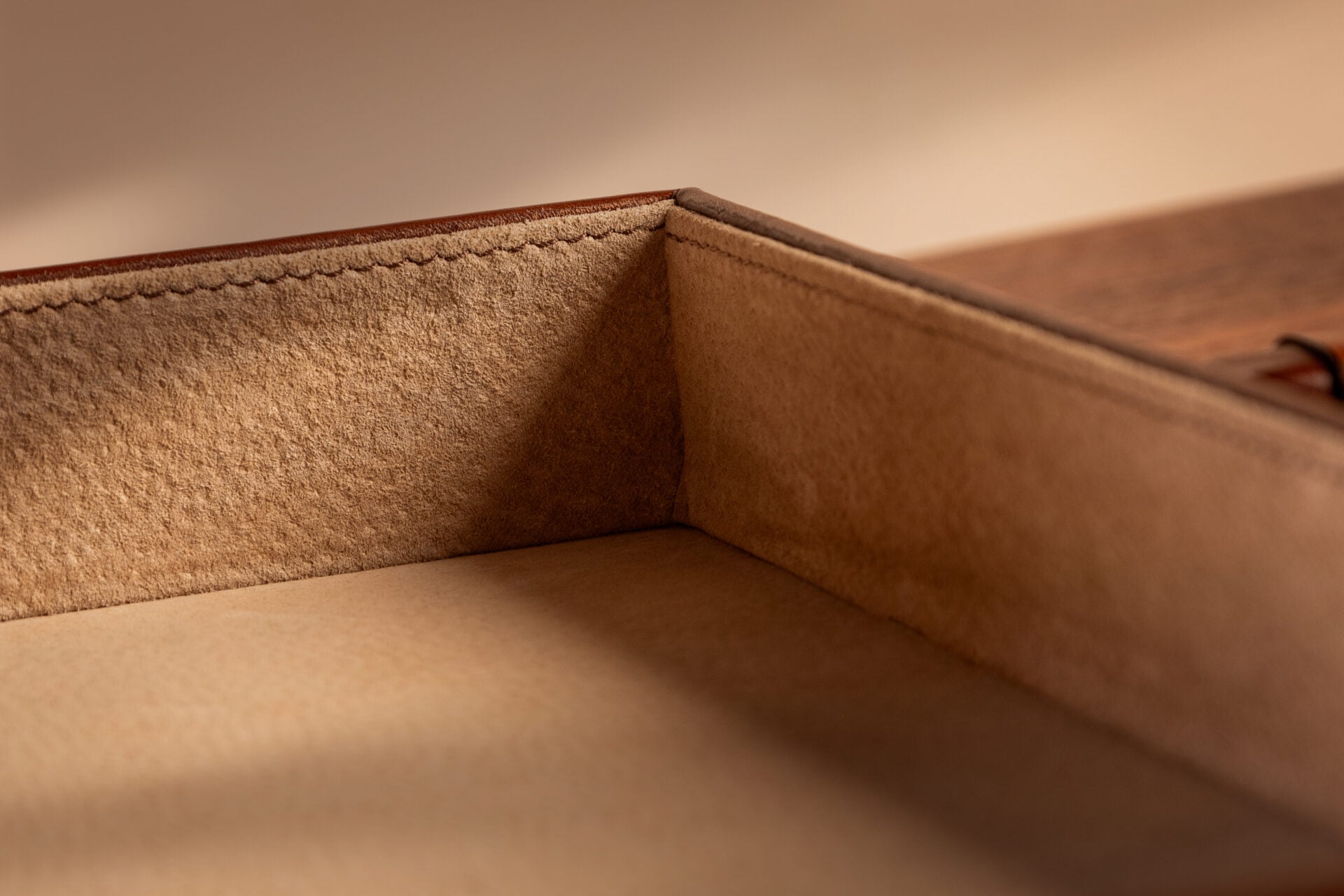 Classic attaché briefcase with disciplined proportions
