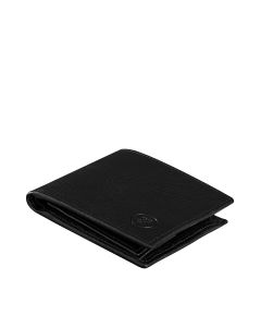 Genuine Italian soft-grain leather billfold wallet handmade in Italy with coin compartment