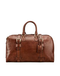Braune Leder Reisetasche 