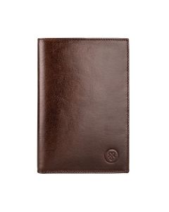 Fine Italian RFID leather breast pocket wallet, handmade with embossed initials and slim structure